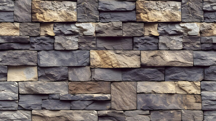 A Stone Wall Constructed From Varied Types of Rocks
