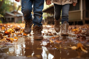 Splash in the Puddles a fun spring activity professional photography