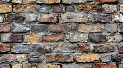Close-Up of a Stone Brick Wall