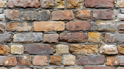 Obraz premium Close Up of a Brick Wall Made of Bricks