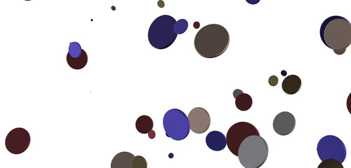 Glittering Spectacle: Captivating 3D Illustration of Glittery gold Confetti