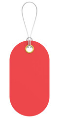 Price tag. Price label. 3D illustration.