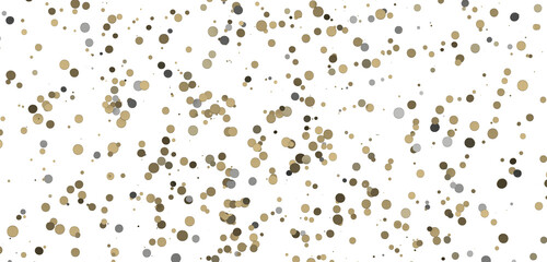 Glittering Spectacle: Captivating 3D Illustration of Glittery gold Confetti