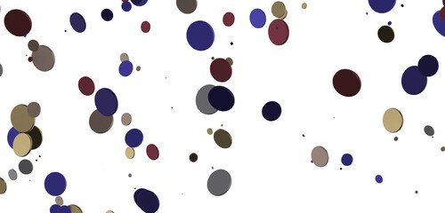 Glittering Spectacle: Captivating 3D Illustration of Glittery gold Confetti