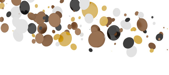 silver confetti explosion festive background