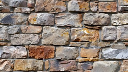 Close-Up of a Stone Wall Made of Rocks