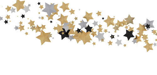 XMAS Stars - Festive christmas card. Isolated illustration white background. -
