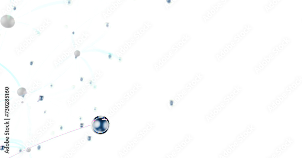 Poster network shape. abstract 3d render