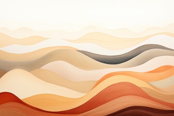 Fototapeta na wymiar a watercolor background with various waves and wave shapes
