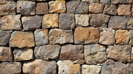 A Stone Wall Made Out of Small Rocks