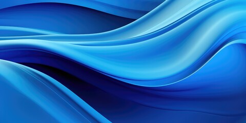 Fototapeta premium 3d blue abstract background with waves