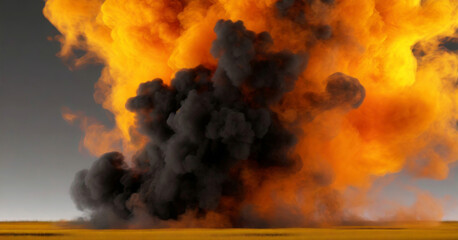 Kolorowy dym eksplozja - obrazy, fototapety, plakaty