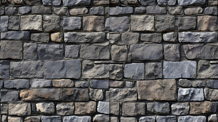 Various Sizes and Colors of Stone Wall