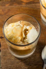 Frozen Sweet Affogato Coffee Dessert