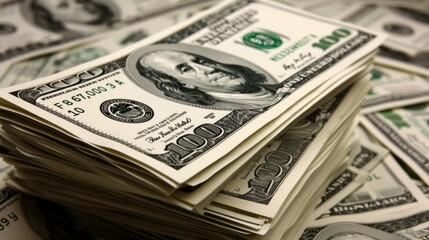 A lot of dolar money close up. Usa green cash. Many American bucks closeup. Bunch of Usd dollars...