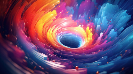 Abstract background with swirl of colors twisting in motion in vivid color vortex - obrazy, fototapety, plakaty