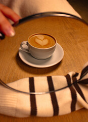 cup of coffee on the table