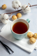 cup of tea and cookies