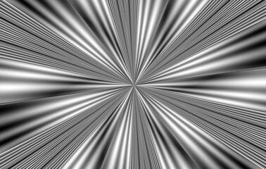 Eksplozja promieni w czarno, biało, szarej kolorystyce skupionych centralne z efektem gradientu - abstrakcyjne tło