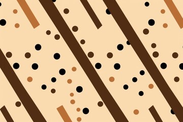 Brown diagonal dots and dashes seamless pattern vector illustration