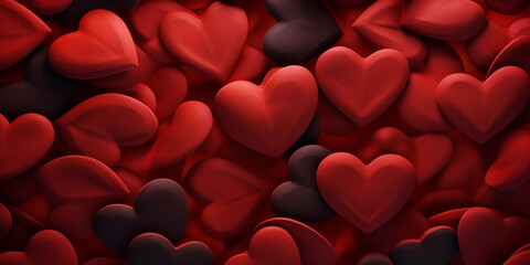 Romantic hearts for valentine's day wallpaper,  red hearts romantic love background .
