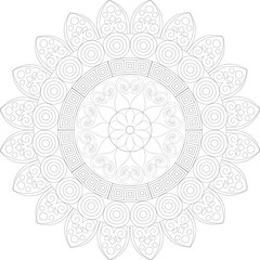 Vector Mandala Coloring Pages & Books