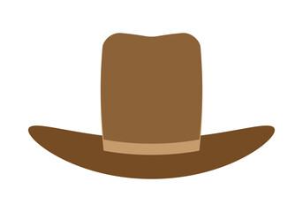 Icono negro de sombrero de cow-boy.