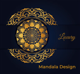 vector creative gold luxury mandala design template