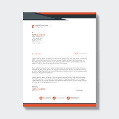 letter flyer template stylish letterhead design