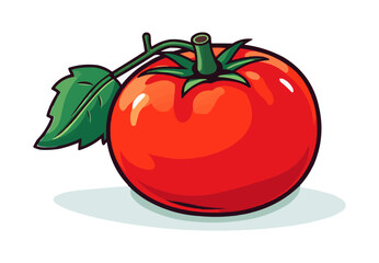 Tomato vector flat minimalistic asset isolated vector style illustration