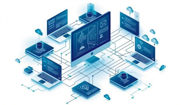 Document Management for Remote Workforces, Illustrate the adaptability of document management technologies for remote workforces with an image showing secure access to documents from any location, AI 