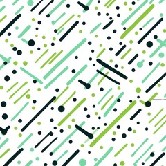 Green diagonal dots and dashes seamless pattern vector illustration