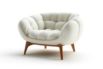 Modern armchair with isolated white color backgraound and cut ou.
