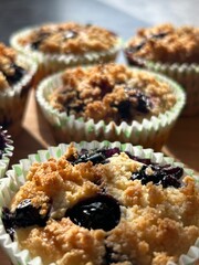 cupcake with blueberries
