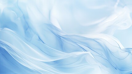 Blue and White Background With Wavy Lines