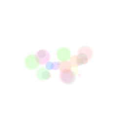 Colorful transparent dust light. Bokeh light lights effect background. Transparent background of shining dust glowing light bokeh confetti and spark overlay light for your design