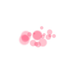 Pink transparent dust light. Bokeh light lights effect background. Transparent background of...
