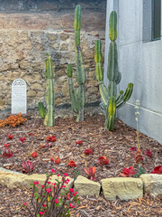 Santa Barbara, CA, USA - December 18, 2023: Historic 19th century tomb stone for young girl,...