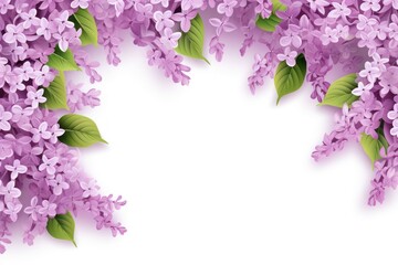 Lilac rectangle isolated on white background top 