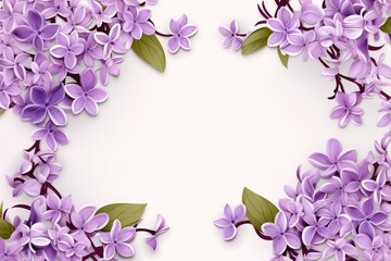 Lilac rectangle isolated on white background top 