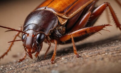 Insect Insight: The Fascinating Closeup Details of a Cockroach