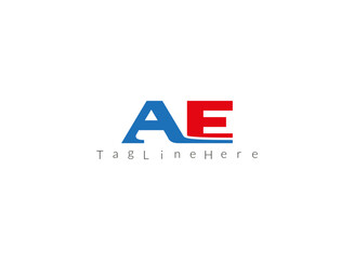 AE     logo vector, Initial logo vector
