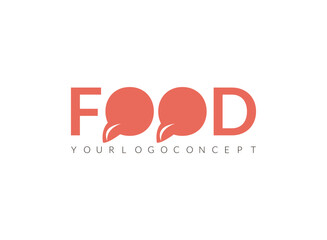 Initial Letter Food Logo, food logo with creative O spoon or fork vector illustration.