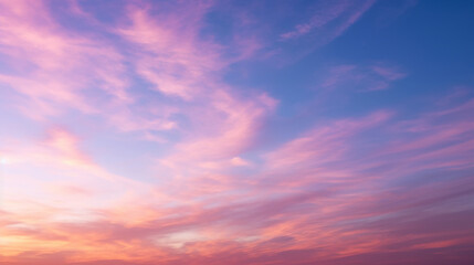 Obraz premium Beautiful evening sky and sun set image