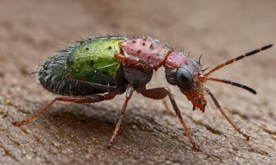 Fototapeta premium Macro Mastery: Elevate Your Designs with the Stunning Details of an Aphid