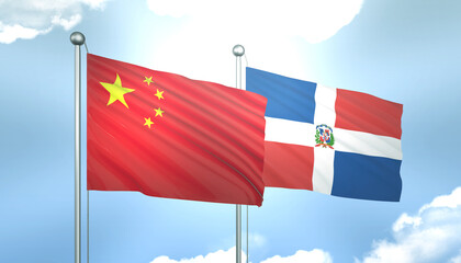 China and Dominic Flag Together A Concept of Realations