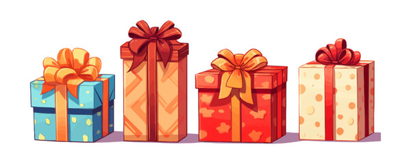 presents isolated vector style