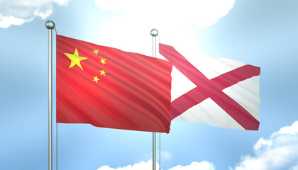 China and Saint Patrick Flag Together A Concept of Realations