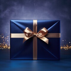 Navy Blue handmade shiny gift box