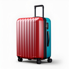 Travel suitcase isolated on white background 